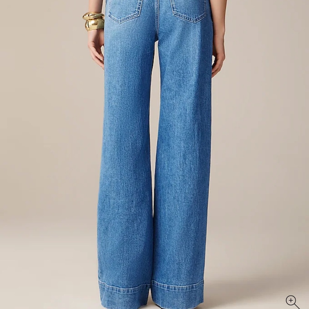 J Crew high-rise denim trouser jeans - size 33